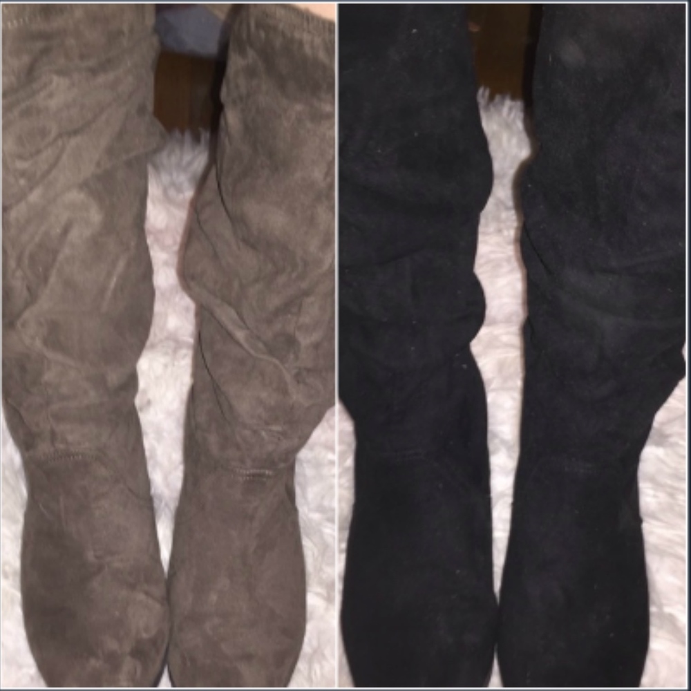 BUNDLE! 2 FOR 1 TRENDY SUEDE HIGH BOOTS